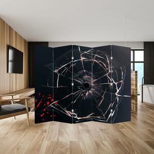Parawan - Abstrakcja potłuczonego szkła (210x170 cm)