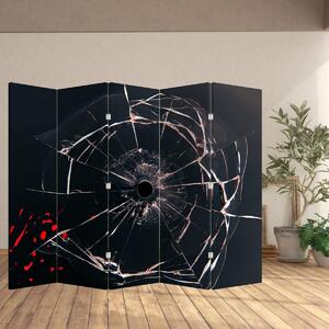 Parawan - Abstrakcja potłuczonego szkła (210x170 cm)