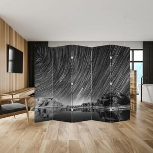 Parawan - Czarno - białe gwiaździste niebo (210x170 cm)