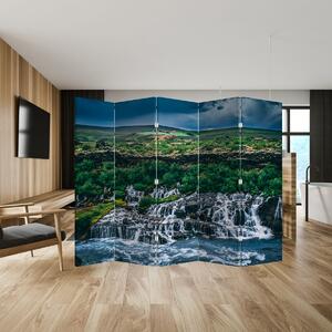 Parawan - Wodospad w przyrodzie (210x170 cm)