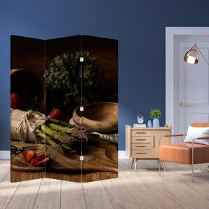 Parawan - Szparagi na stole (126x170 cm)