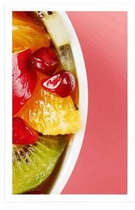Plakat letnia owocowa sałatka
