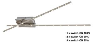 Briloner Briloner 3252-022 - LED Ściemniana lampa sufitowa TEMPALTE 2xLED/11W/230V BL0727