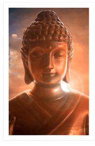 Plakat Budda wśród chmur