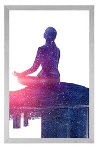 Plakat medytacja kobiety