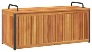Skrzynia ogrodowa, 110x45x42/53 cm, drewno akacjowe i stal
