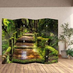 Parawan - Schody w lesie deszczowym (210x170 cm)
