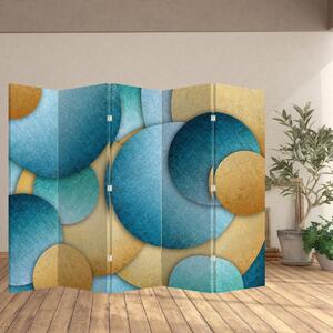 Parawan - Kręgi abstrakcji (210x170 cm)