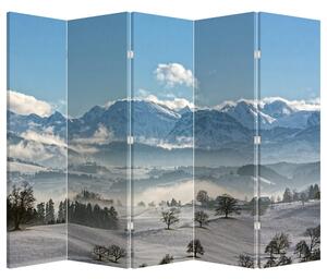 Parawan - Zaśnieżone góry (210x170 cm)