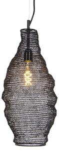 Orientalna lampa wisząca czarna - Nidum Rombo Oswietlenie wewnetrzne
