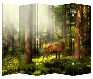 Parawan - Jeleń w lesie (210x170 cm)