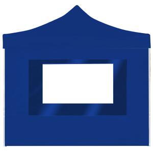 Namiot imprezowy ze ściankami, aluminium, 2x2 m, niebieski
