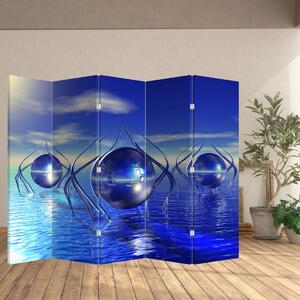 Parawan - Abstrakcja - woda (210x170 cm)