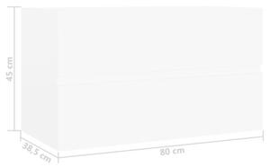 Szafka pod umywalkę, biała, 80x38,5x45 cm
