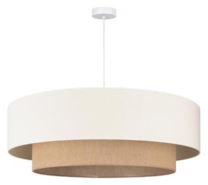 Lampa Wisząca Duolla, Boho, beżowy, sypialnia, tkanina | tekstylia, boho