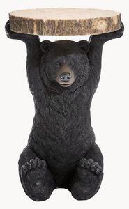 Stolik pomocniczy o wyglądzie drewna Bear