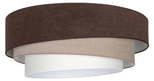 Lampa Sufitowa Duolla, Trio, brąz rdzawy, kuchnia, tkanina | tekstylia, młodzieżowy