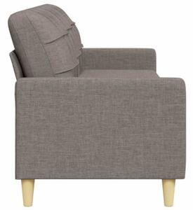 Sofa 3-osobowa, kolor taupe, 210 cm, tapicerowana tkaninÄ