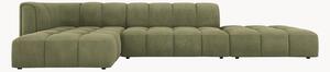 Narożna sofa modułowa z szenilu Francesca (5-osobowa)