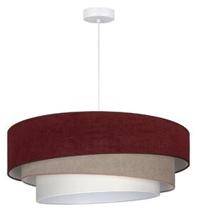 Lampa Wisząca Duolla, Trio, czerwony, salon, tkanina | tekstylia, młodzieżowy