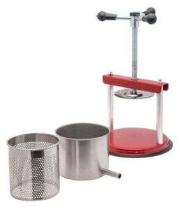Włoska prasa do owoców i warzyw OMAC Torchietto 20cm – Stal nierdzewna | Pojemność 5L | Made in Italy | Do pomidorów, winogron i oliwek | Profesjonalna