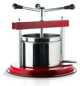 Włoska prasa do owoców i warzyw OMAC Torchietto 20cm – Stal nierdzewna | Pojemność 5L | Made in Italy | Do pomidorów, winogron i oliwek | Profesjonalna