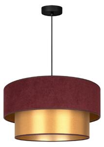 Lampa Wisząca Duolla, Dorina, czerwony, sypialnia, tkanina | tekstylia, młodzieżowy