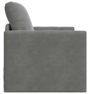 Sofa bed ciemnoszary 74 x 77 x 81 cm aksamit