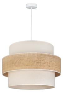 Lampa Wisząca Duolla, Space, beżowy, sypialnia, tkanina | tekstylia, młodzieżowy