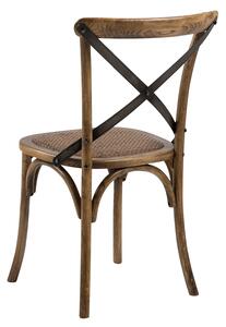 Drewniane Krzesło do jadalni Rattan Retro ROSKI