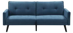 Sofa z funkcją narożnika Pikowana Niebieska YUSHI
