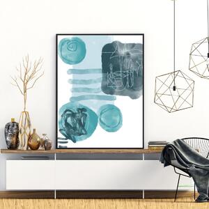 Plakat - Malowana abstrakcja (A4)