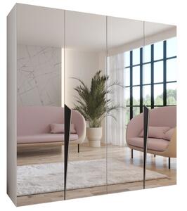 Szafa uchylna otwierana Piano 1 200 wys. 202 cm biaÅy + u. czarny