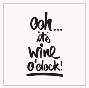 Komplet serwetek z papieru Wine O'clock, 40 elem