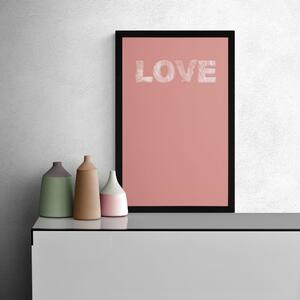 Plakat z prostym napisem Love