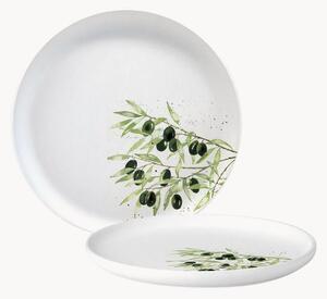 Talerz śniadaniowy z porcelany kostnej Olives