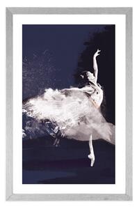 Plakat passepartout namiętny taniec baleriny