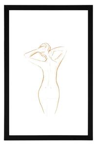 Plakat passepartout kształty kobiecego ciała