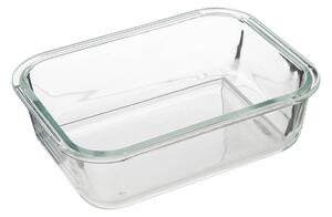 Szklany pojemnik na żywność z hermetyczną pokrywką, transparentny
