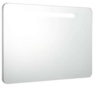 Szafka łazienkowa z lustrem i LED, 80 x 9,5 x 55 cm