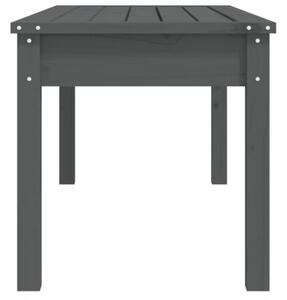 Ławka ogrodowa, szara, 109x44x45 cm, lite drewno sosnowe