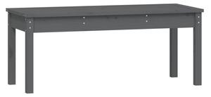 Ławka ogrodowa, szara, 109x44x45 cm, lite drewno sosnowe