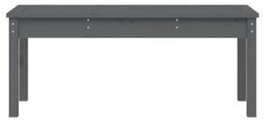 Ławka ogrodowa, szara, 109x44x45 cm, lite drewno sosnowe