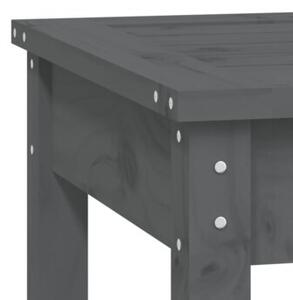 Ławka ogrodowa, szara, 109x44x45 cm, lite drewno sosnowe