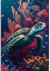 Obraz surrealistyczny żółw