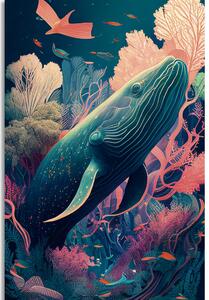 Obraz surrealistyczny wieloryb