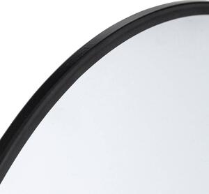 Okrągłe lustro w metalowej ramie, Ø 38 cm