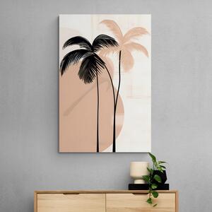 Obraz abstrakcyjne botaniczne kształty palmy