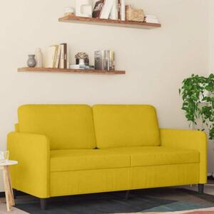 Sofa 2-osobowa, Å¼Ã³Åta, 140 cm, tapicerowana aksamitem