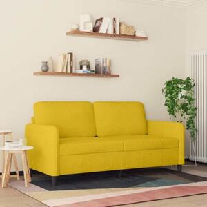 Sofa 2-osobowa, Å¼Ã³Åta, 140 cm, tapicerowana aksamitem